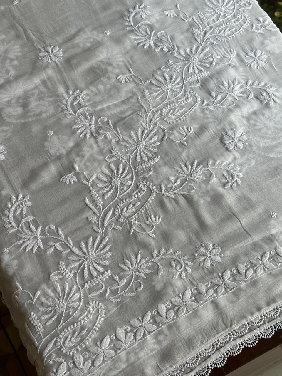 Mal Cotton Chikankari Dupattas