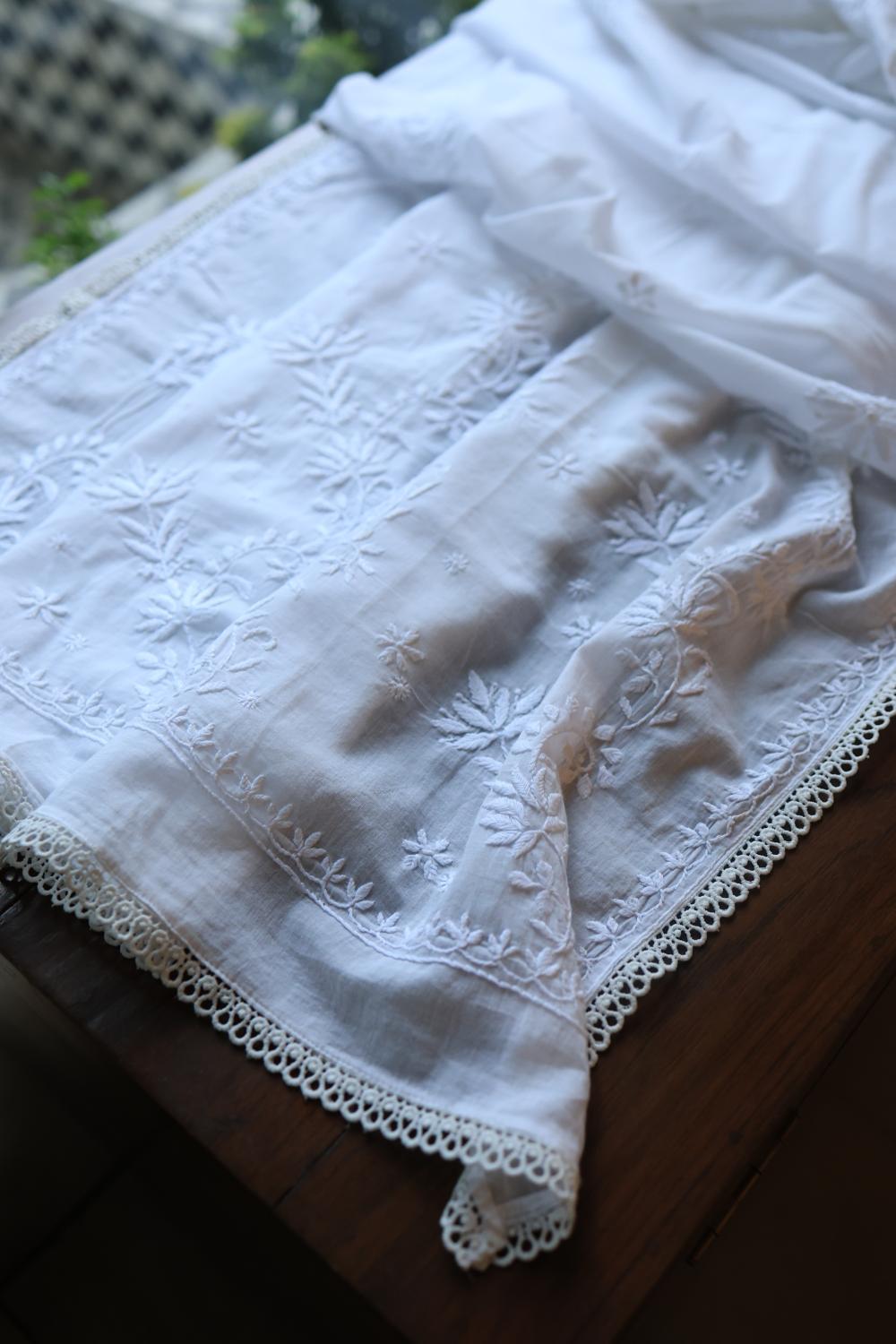 Mal Cotton Chikankari Dupattas