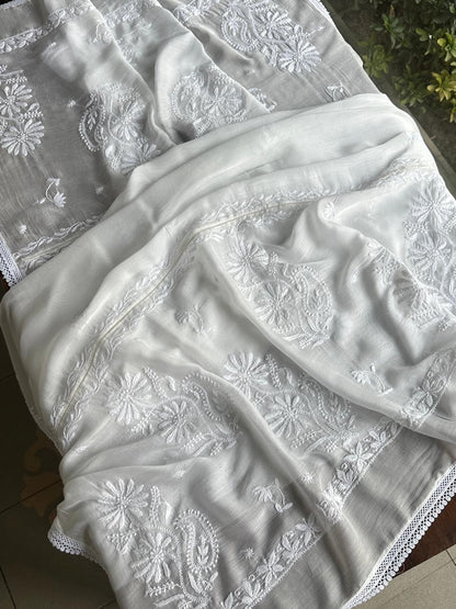 Mal Cotton Chikankari Dupattas