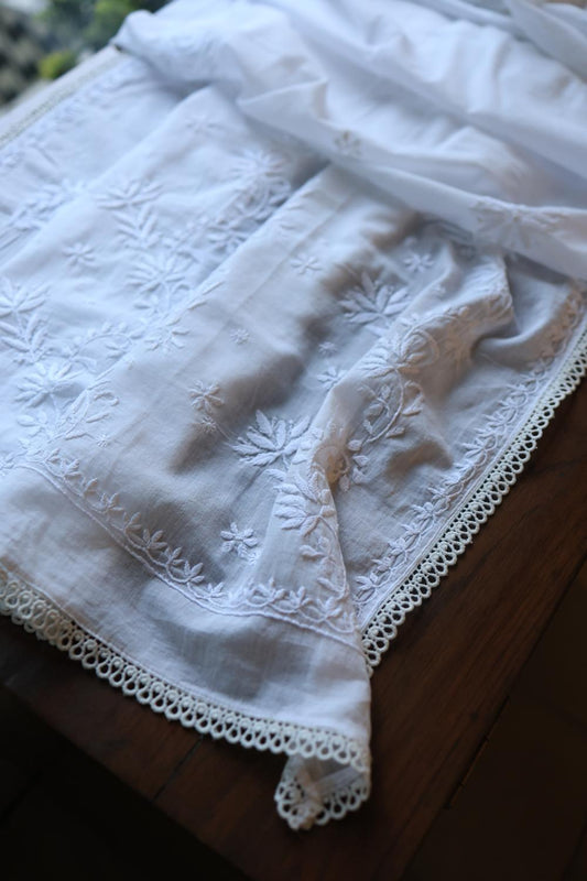 Mal Cotton Chikankari Dupattas