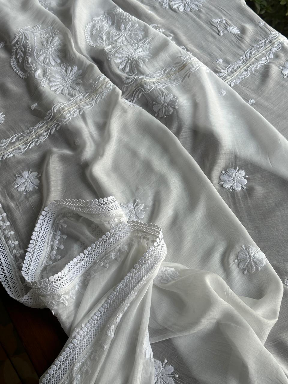 Mal Cotton Chikankari Dupattas