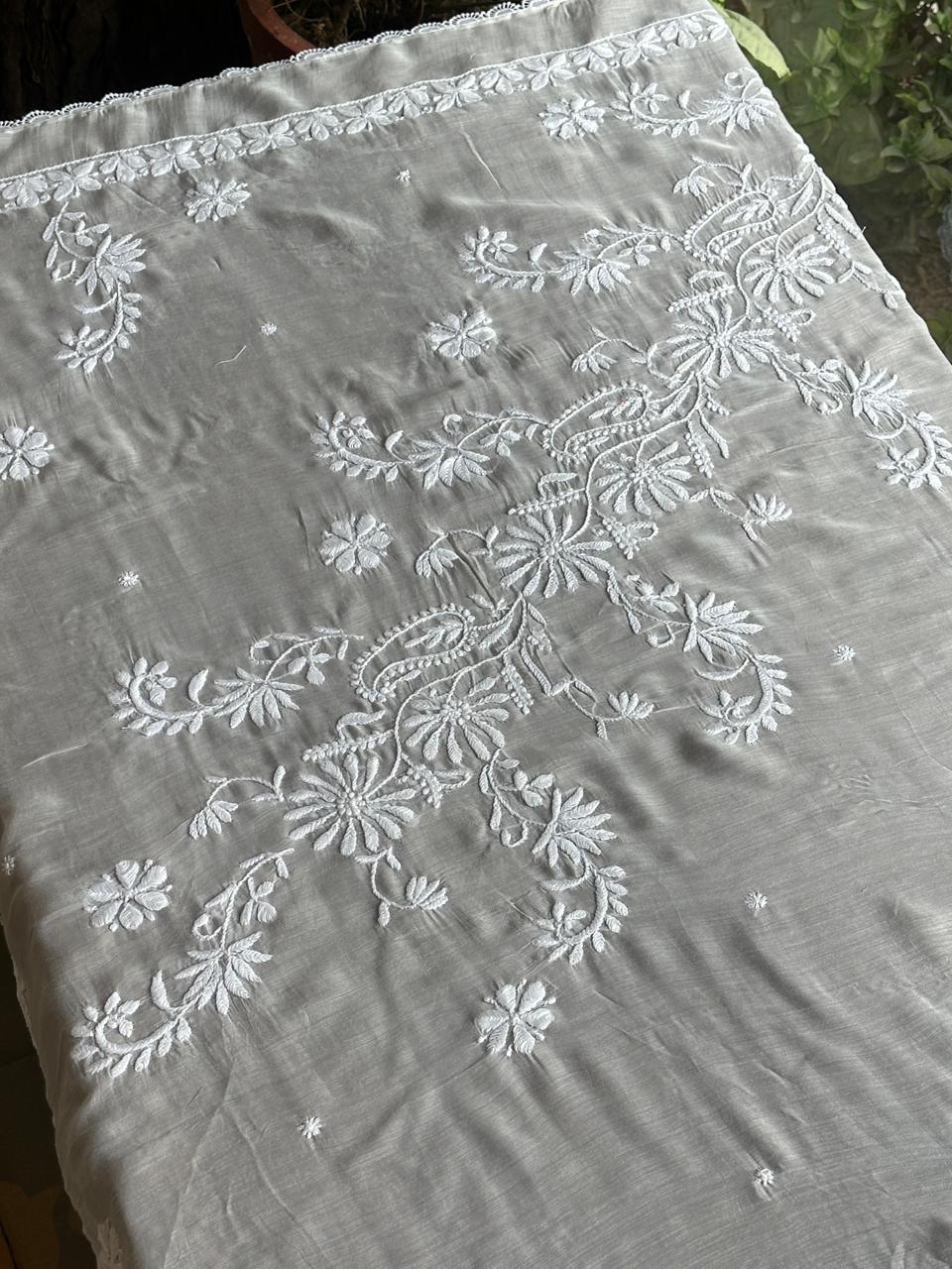 Mal Cotton Chikankari Dupattas