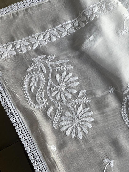 Mal Cotton Chikankari Dupattas