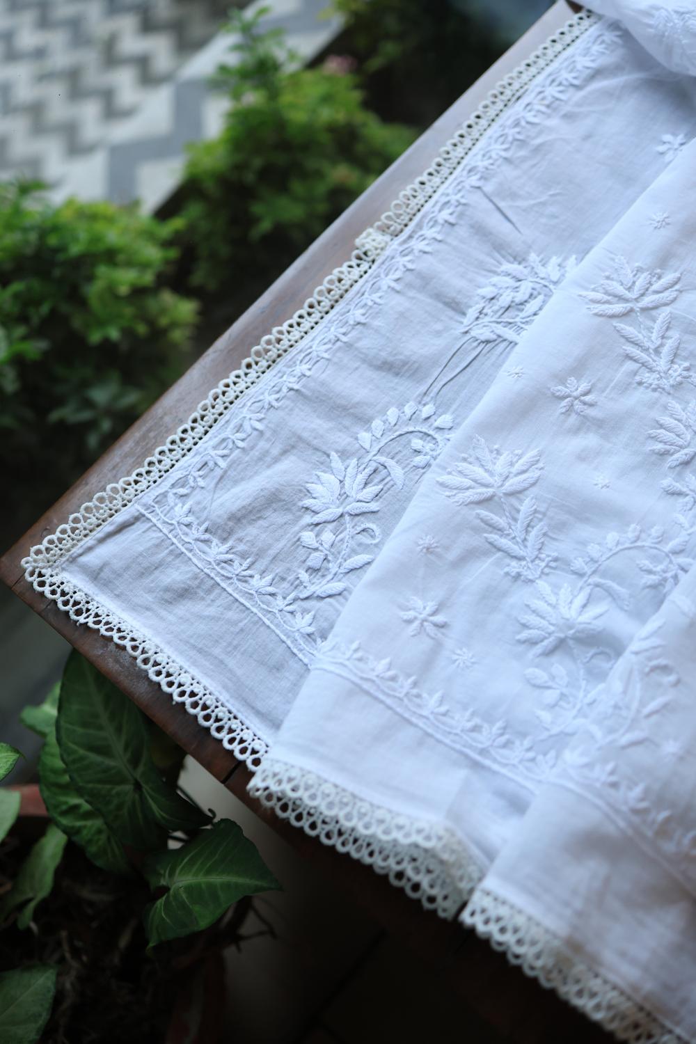Mal Cotton Chikankari Dupattas