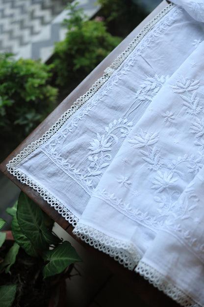 Mal Cotton Chikankari Dupattas