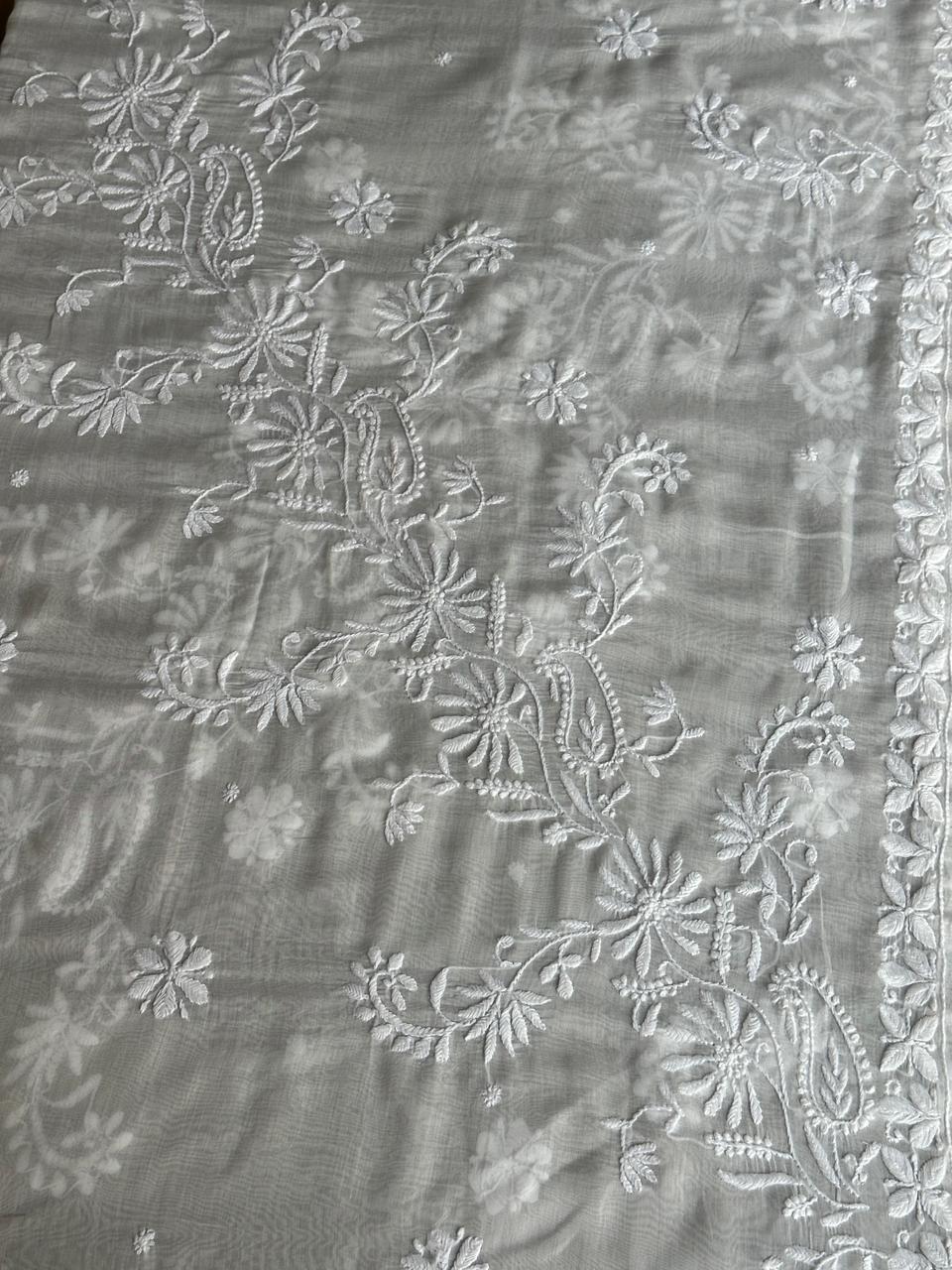 Mal Cotton Chikankari Dupattas