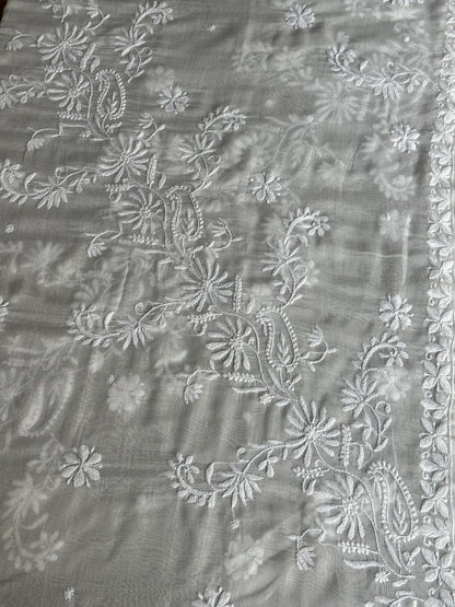 Mal Cotton Chikankari Dupattas