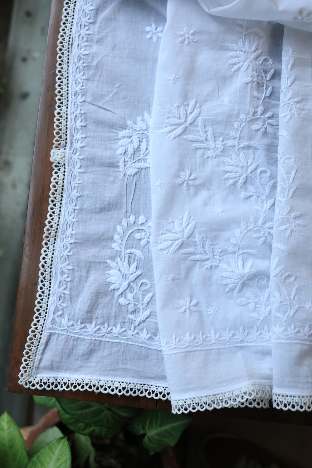 Mal Cotton Chikankari Dupattas