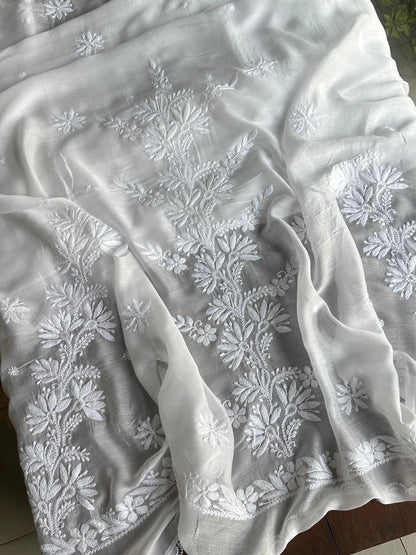 Mal Cotton Chikankari Dupattas