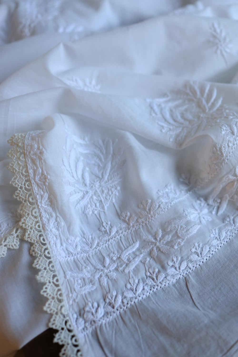 Mal Cotton Chikankari Dupatta