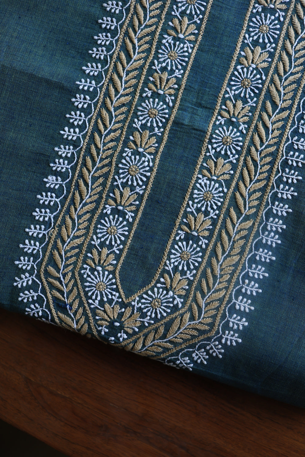 Marble Blue Malkha Handspun Khadi Kurtas Unisex Fabric