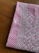 Mauve Pink Kota Lehriya Print Chikankari Unstitched Women's Kurta Fabric