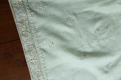 Mint Green Shade Rasm Maheshwari Highlights Fabric