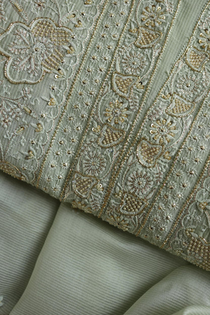 Mint Green Shade Rasm Maheshwari Highlights Fabric