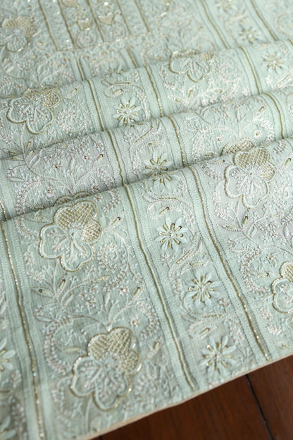 Mint Green Shade Rasm Maheshwari Highlights Fabric