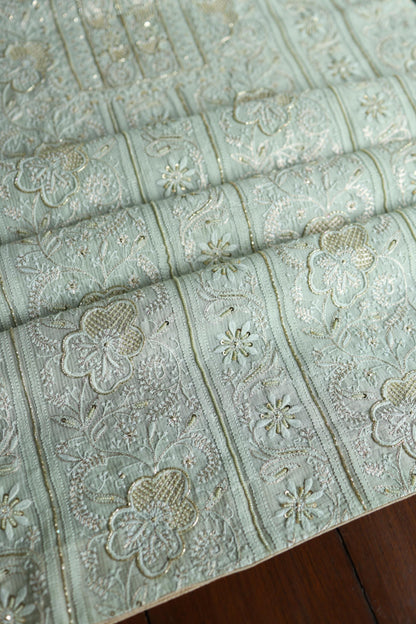 Mint Green Shade Rasm Maheshwari Highlights Fabric