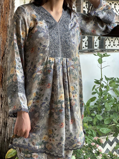 Misty Floral Printed Modal Co-Ord Set