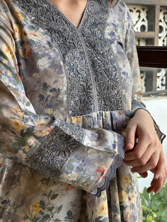 Misty Floral Printed Modal Co-Ord Set