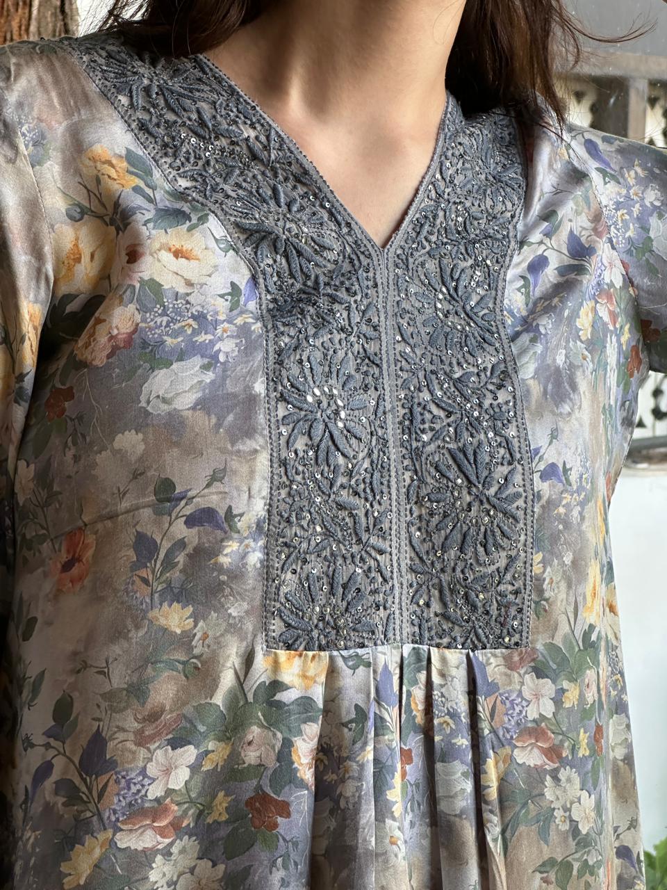 Misty Floral Printed Modal Co-Ord Set