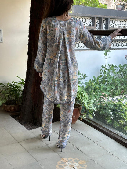 Misty Floral Printed Modal Co-Ord Set