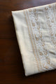 Moonga Silk Natural Beige Chikankari Men’s Kurta Fabric