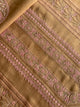 Mustard & Pink Shade Moonga Silk Chikankari Men’s Kurta Fabric