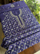 Muted Purple Tussar Kota Chikankari Kurta set fabric