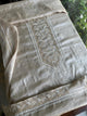 Natural Beige Tussar Silk Chikankari Men’s Kurta Fabric