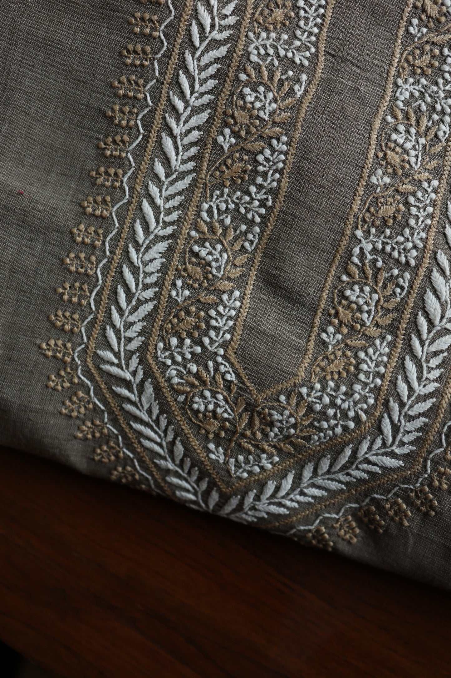 Natural Grey Malkha Handspun Khadi Kurtas Unisex Fabric