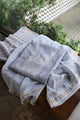 Natural Grey Shade Mal Cotton Fine Chikankari Unstitched Fabric