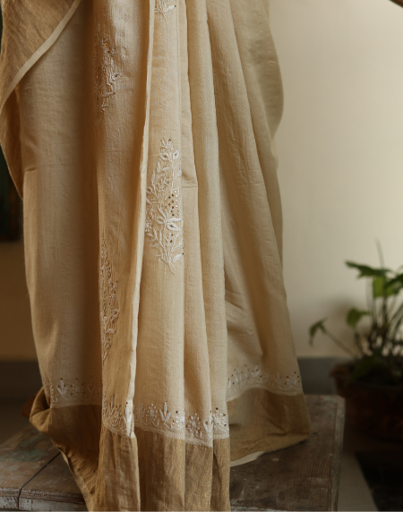Natural Moonga Silk | Basak Saree