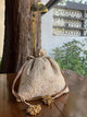 Natural Shade Raw Silk Chikankari Polti Bag