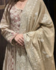 Natural Shade Fine Chikankari Ari Tissue Silk Dupatta