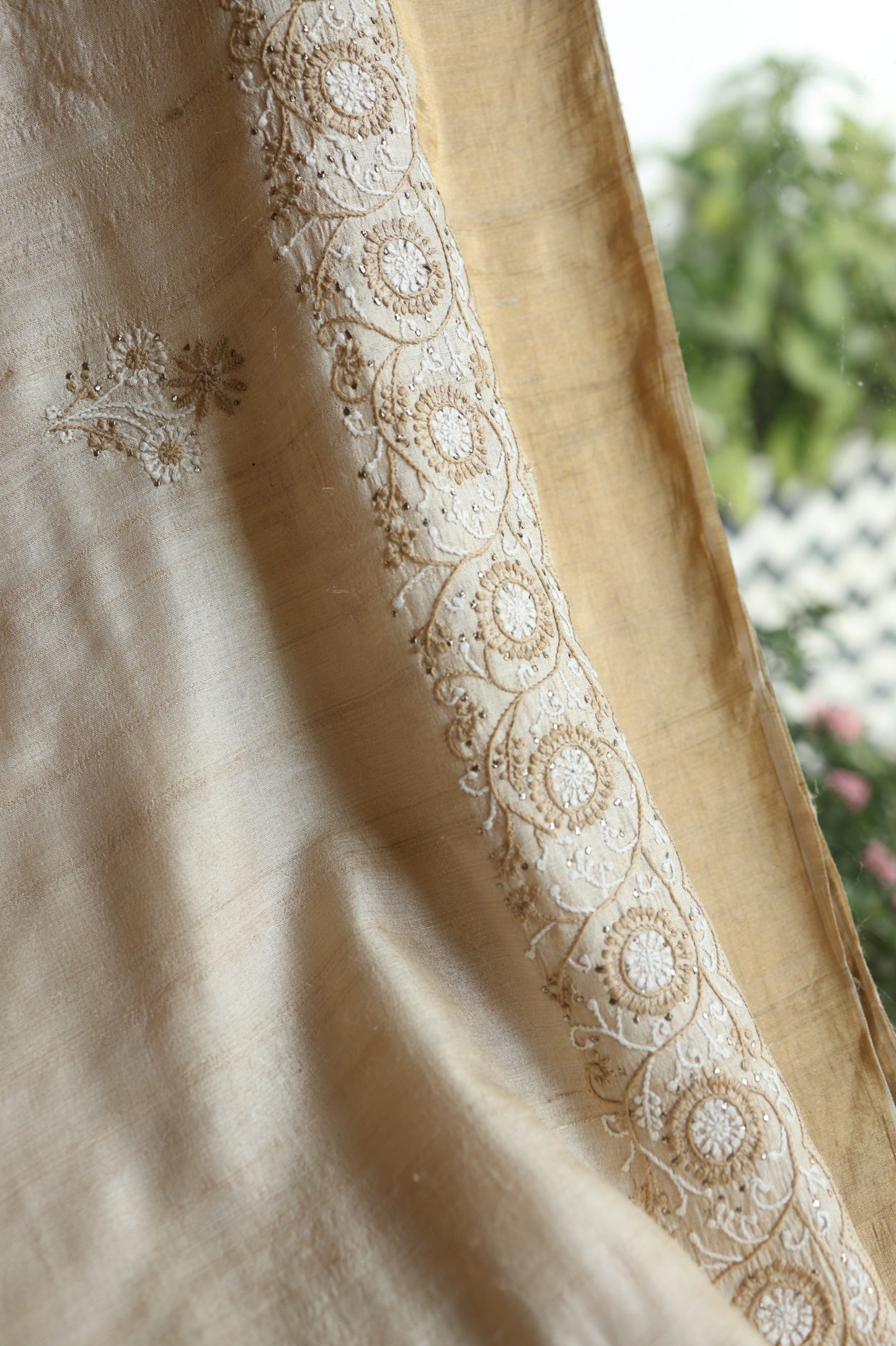 Basak Natural Tussar Silk Saree