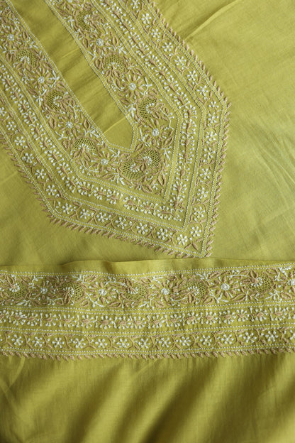 Neon Shade Unisex Chikankari Bengal Muslin Kurta