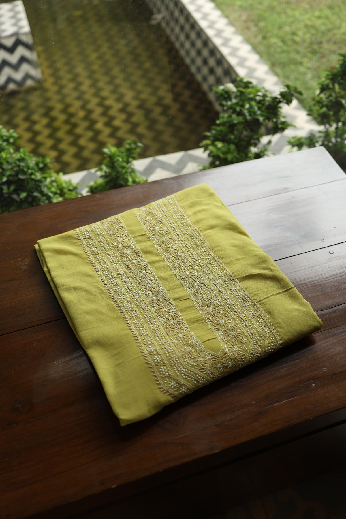 Neon Shade Unisex Chikankari Bengal Muslin Kurta
