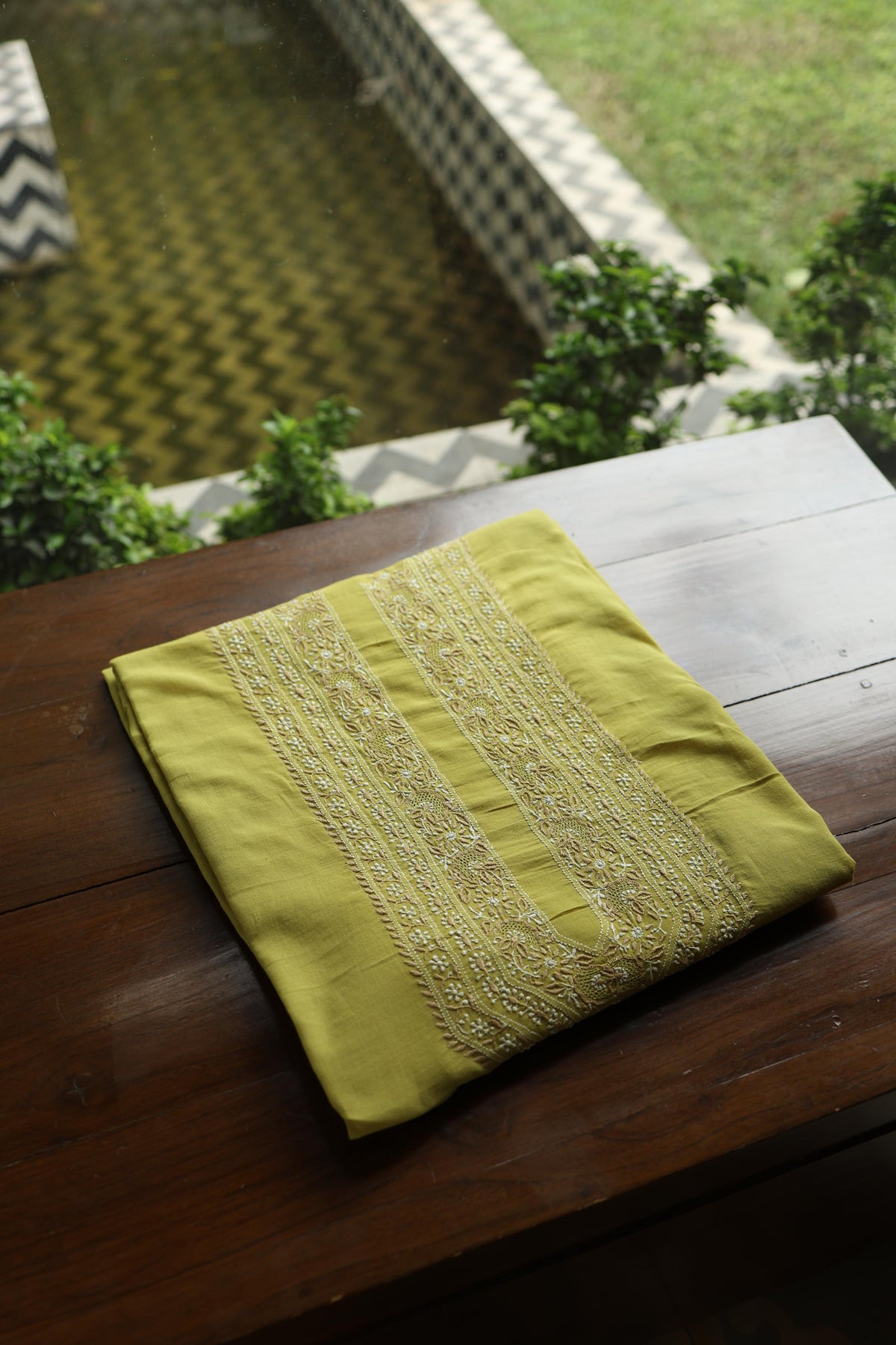 Neon Shade Unisex Chikankari Bengal Muslin Kurta