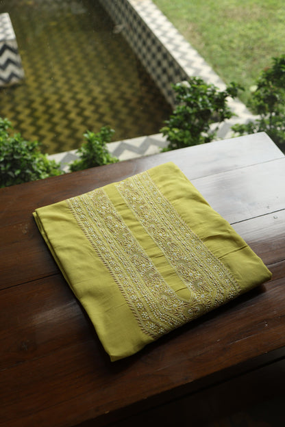 Neon Shade Unisex Chikankari Bengal Muslin Kurta