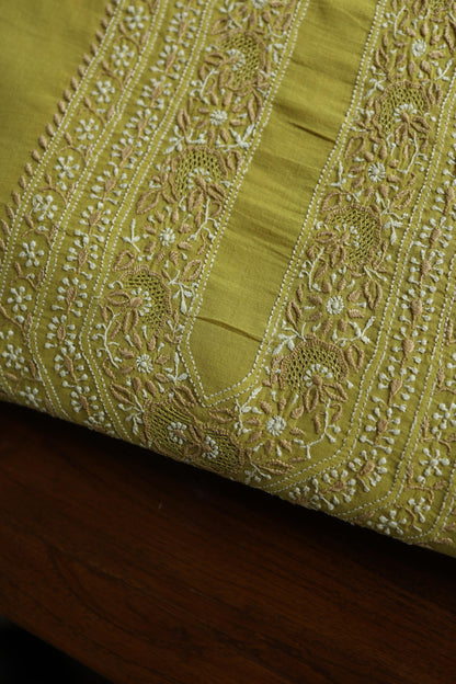 Neon Shade Unisex Chikankari Bengal Muslin Kurta