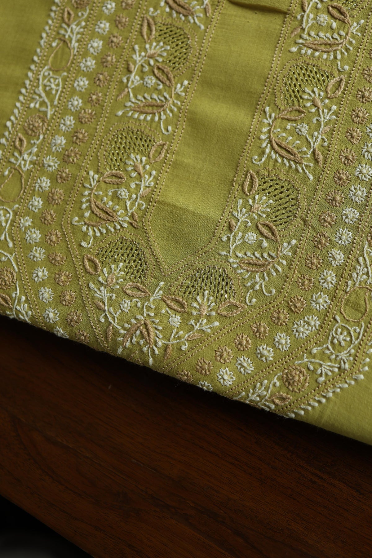 Neon Shade Unisex Chikankari Bengal Muslin Kurta