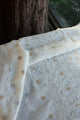 Off White Zari Chanderi Unisex Chikankari Unstitched Men’s Kurta Fabric