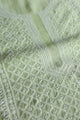 Olive Green Mal Cotton Fine Chikankari Unstitched Fabric
