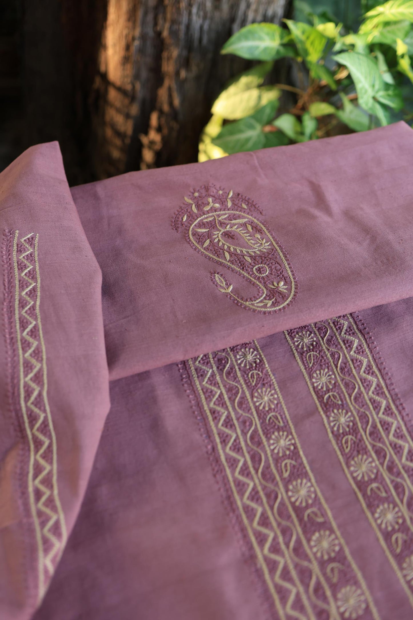 Onion Pink Malkha Handspun Khadi Kurtas Unisex Fabric