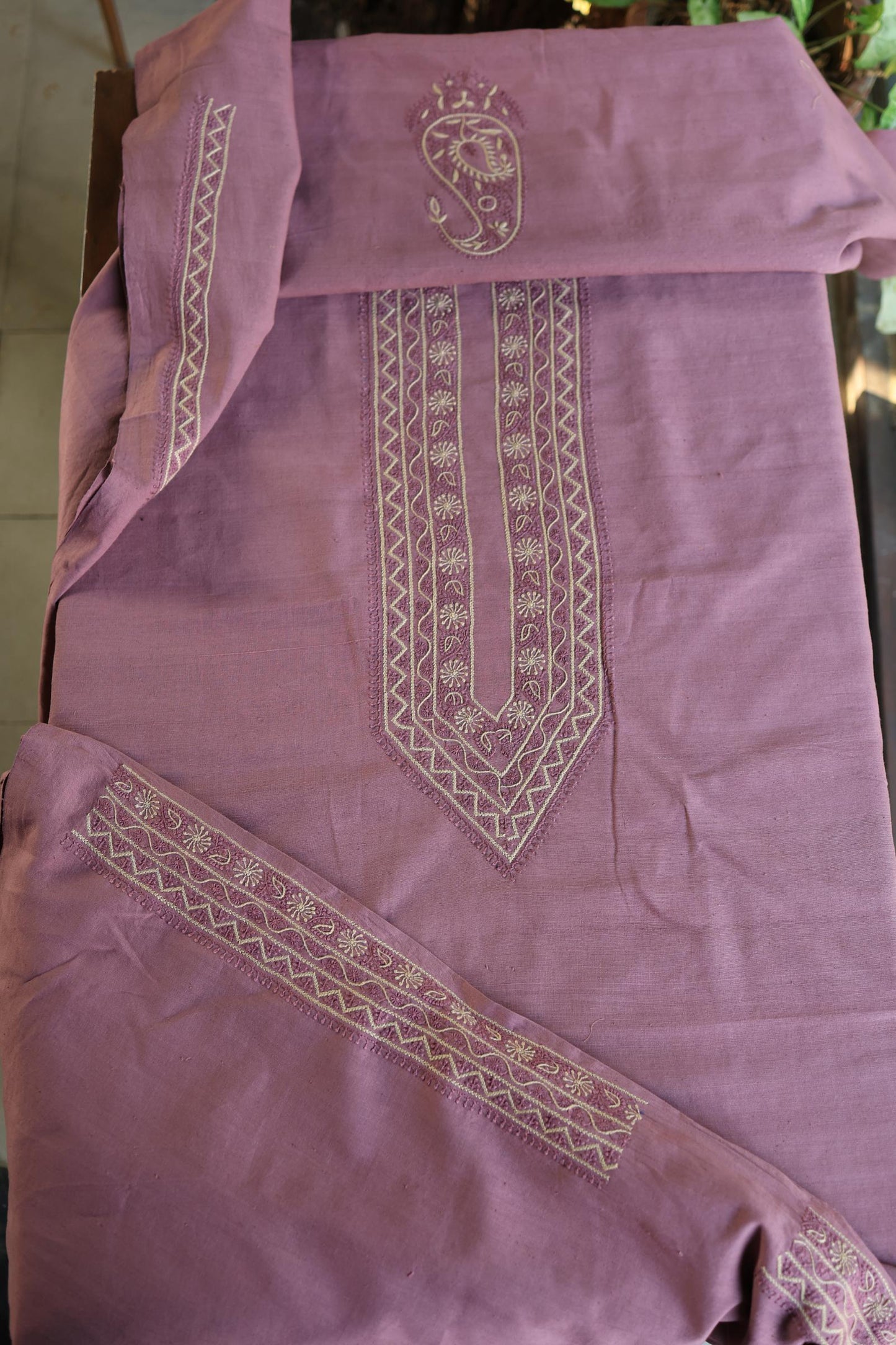 Onion Pink Malkha Handspun Khadi Kurtas Unisex Fabric