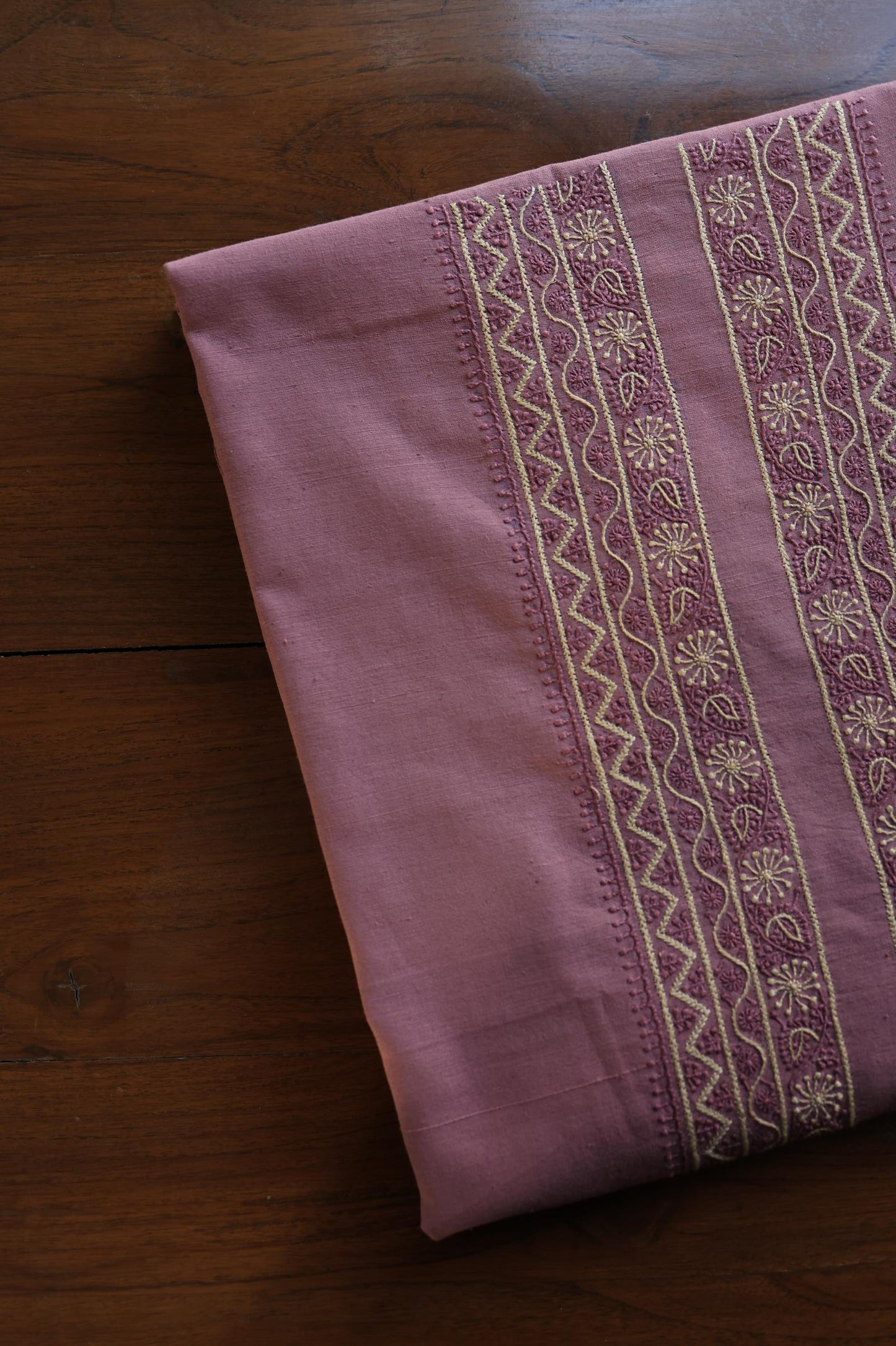 Onion Pink Malkha Handspun Khadi Kurtas Unisex Fabric