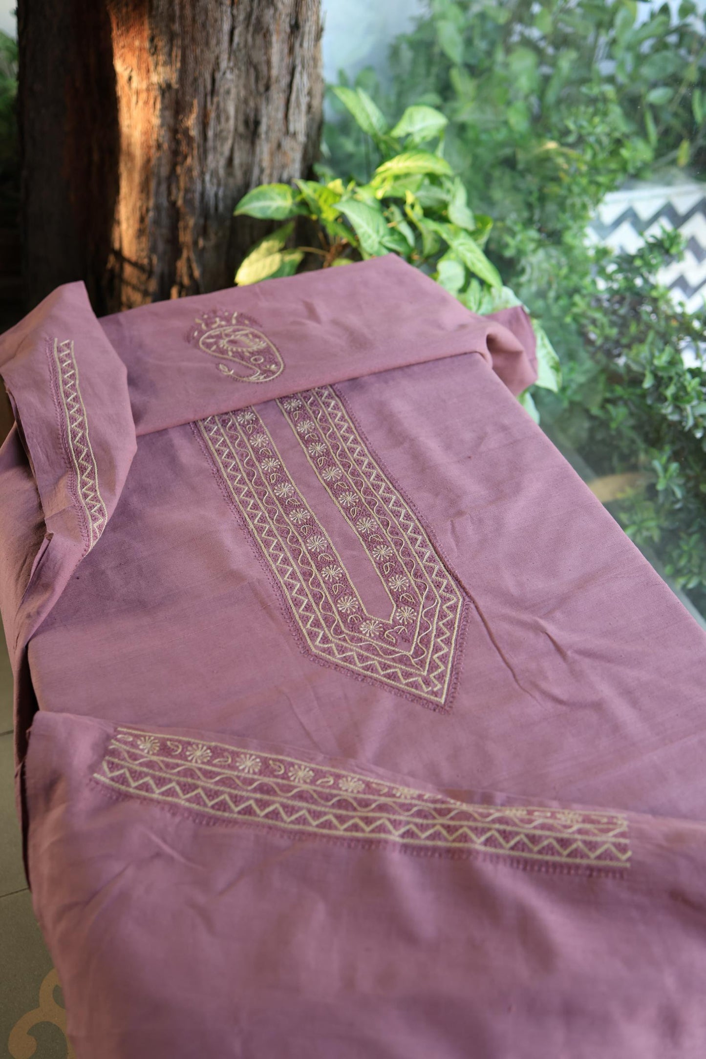 Onion Pink Malkha Handspun Khadi Kurtas Unisex Fabric