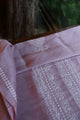 Opera Mauve Linen Chikankari Unstitched Men's Kurta Fabric