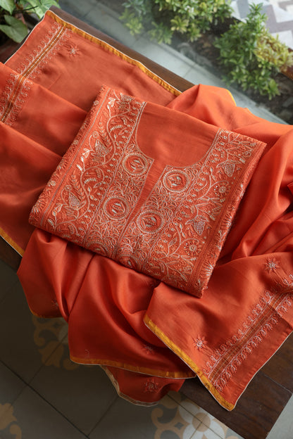 Orange Shade Rasm Maheshwari Highlights Fabrics