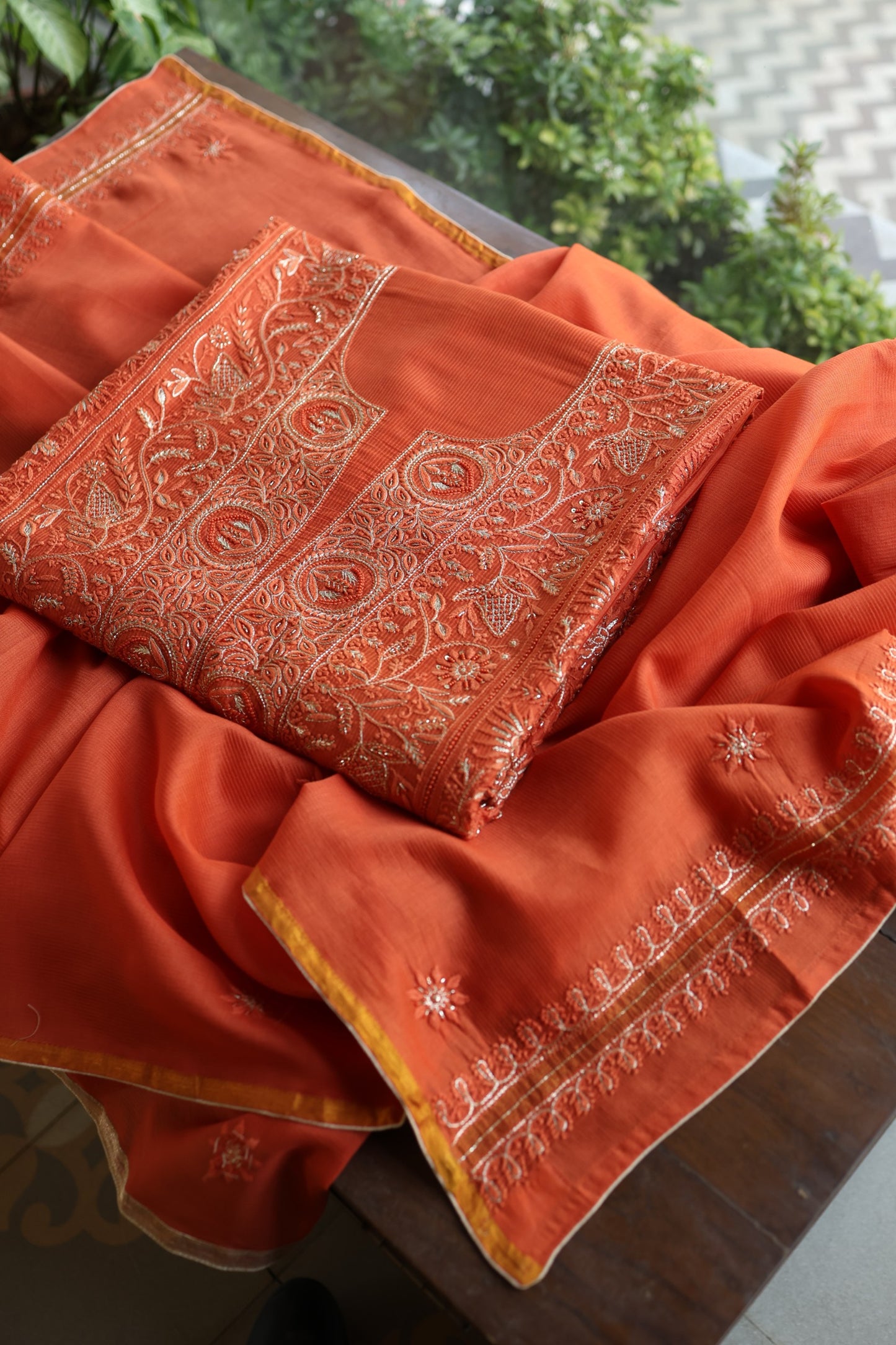 Orange Shade Rasm Maheshwari Highlights Fabrics