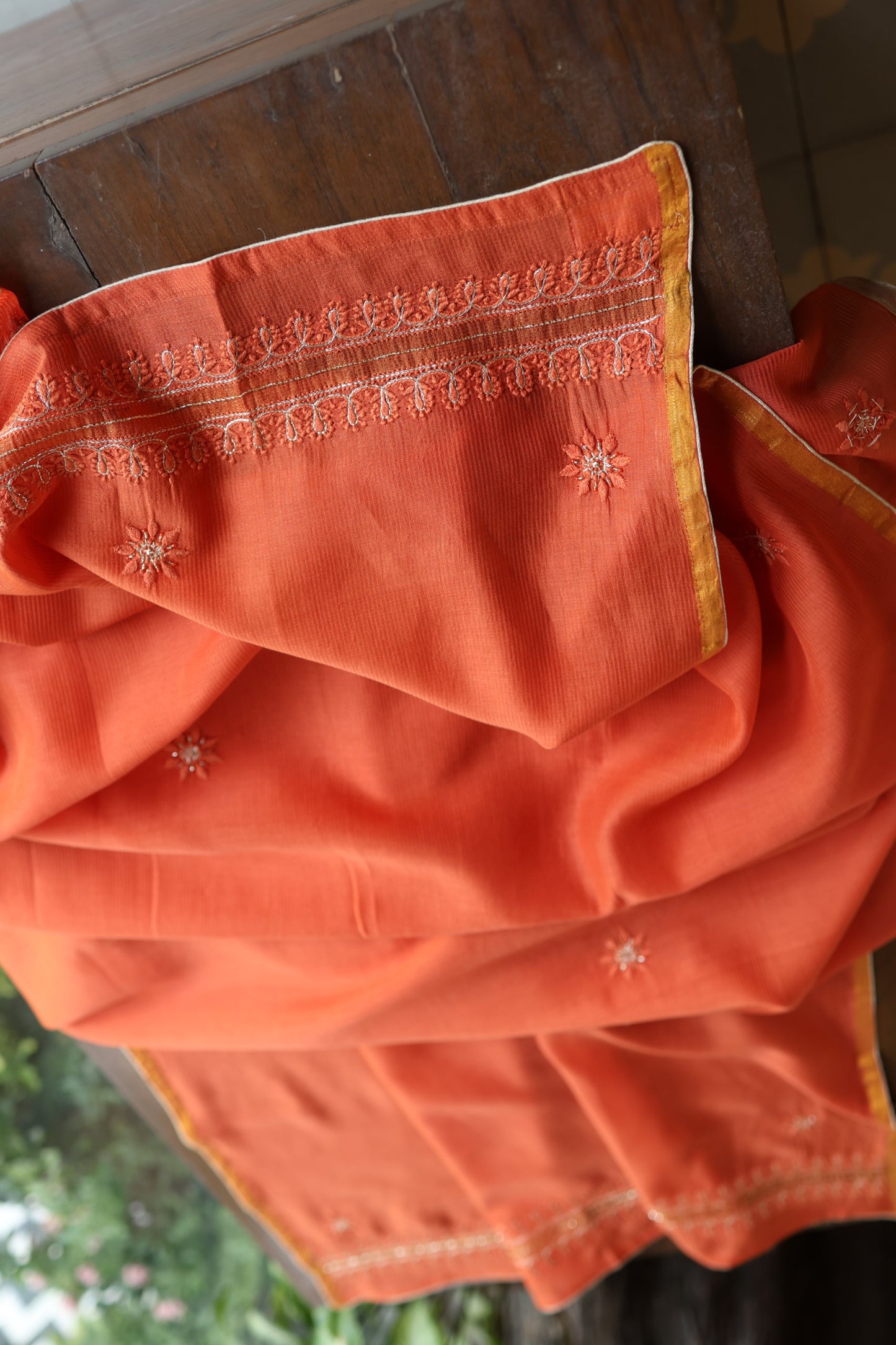 Orange Shade Rasm Maheshwari Highlights Fabrics
